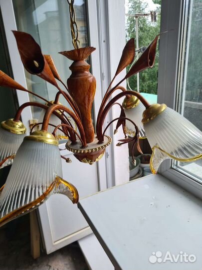 Люстра потолочная бу