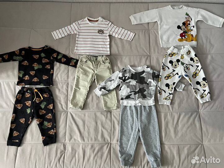 Большой пакет вещей на мальчика 80 86