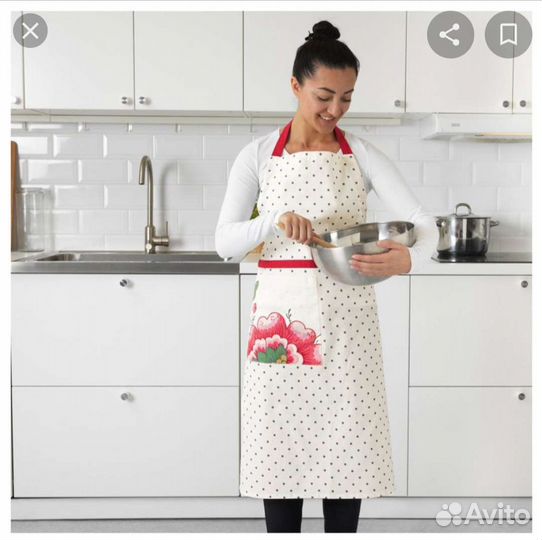 Текстиль IKEA лён: фартук, дорожка на стол, чехол