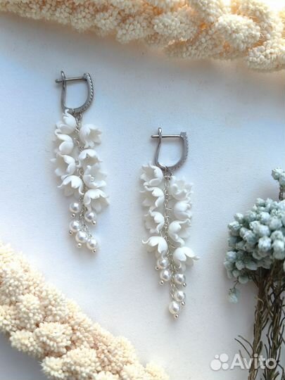 Серьги Ландыши