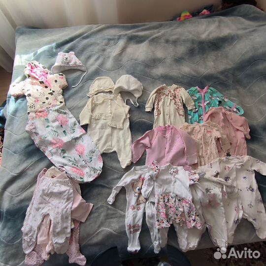 Детская одежда для новорожденных девочек пакетом