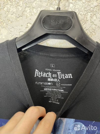 Футболка винтажная Атака Титанов (аниме), S/M
