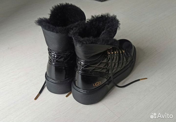 UGG Shanti Black, угги зимние ботинки 38