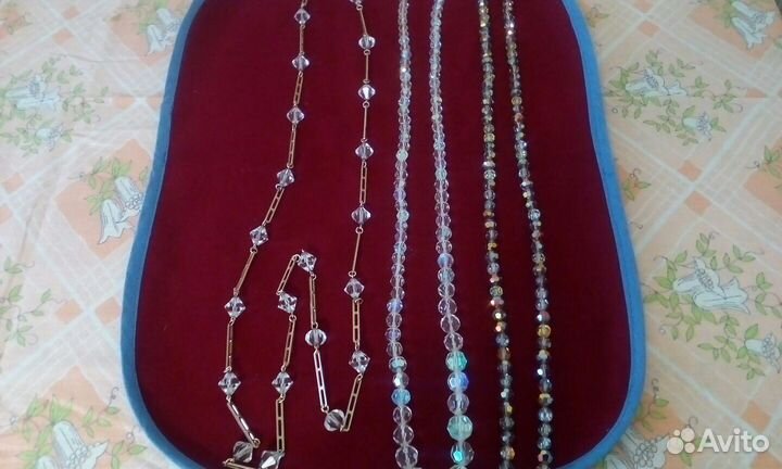 Бусы с эффектом Aurora Borealis-Чехия