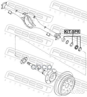 Подшипник полуоси зад прав/лев ;KIA sportage