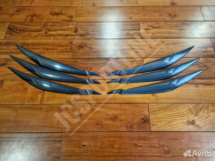 Карбоновые реснички на фары BMW X5 E70 / X6 E71