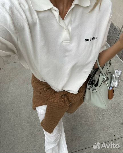 Футболка поло Miu Miu
