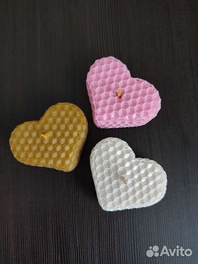 Свеча сердце из вощины