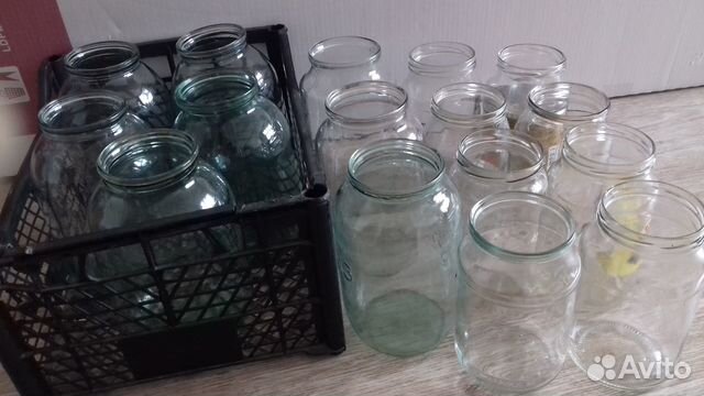 Банки стеклянные 1 литр (винтовые)