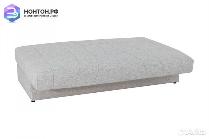 Диван книжка Ручеек рогожка светло-серая