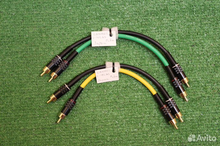 Короткие межблочные RCA 15см