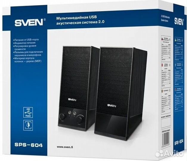 Колонки Новые Sven SPS-604