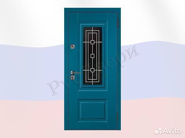 Стальная входная дверь с окном для улицы