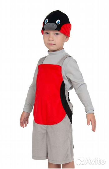 Новогодний костюм для мальчика снегирь