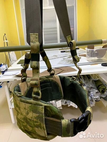 Боевой пояс с баллистической защитой и лямками Бр1