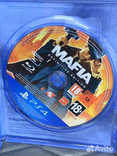 Диск Mafia definitive edition на PS 4