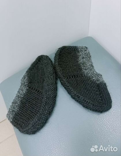 Мужские подследники ручной вязки