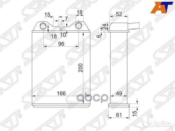 Радиатор отопителя салона toyota land cruiser 8