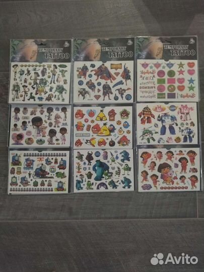 Тату наклейки детские