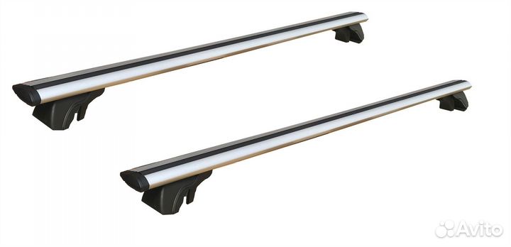 Багажник на рейлинг с поперечинами аэродинамически