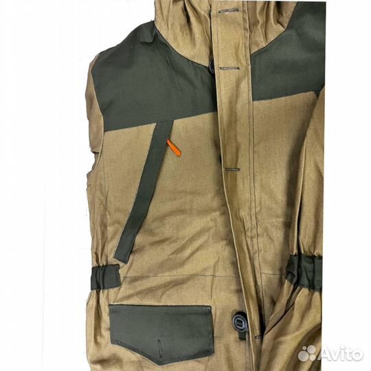 Костюм Горка осень на флисе хаки (ткань палатка)