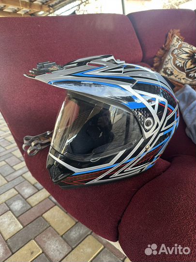 Велошлем взрослый мото шлем