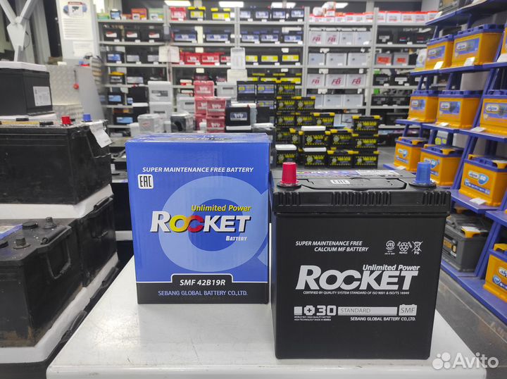 Аккумулятор 40Ач Rocket 340A B19R прямой Matiz