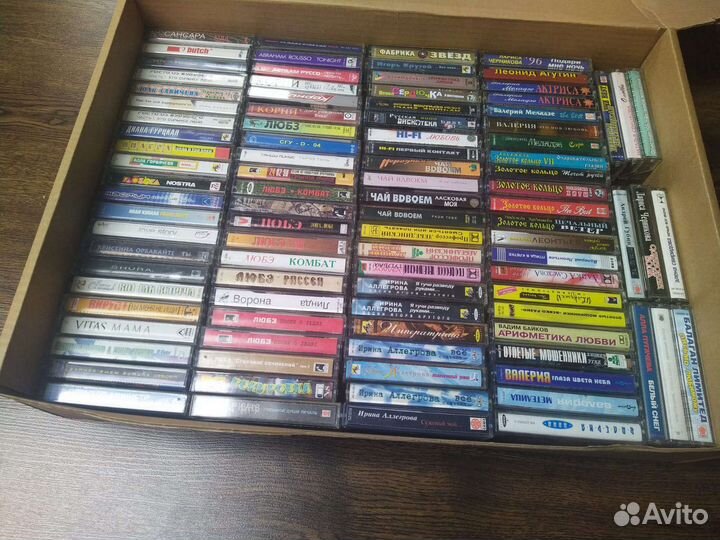 Аудиокассеты поп эстрада 115 штук