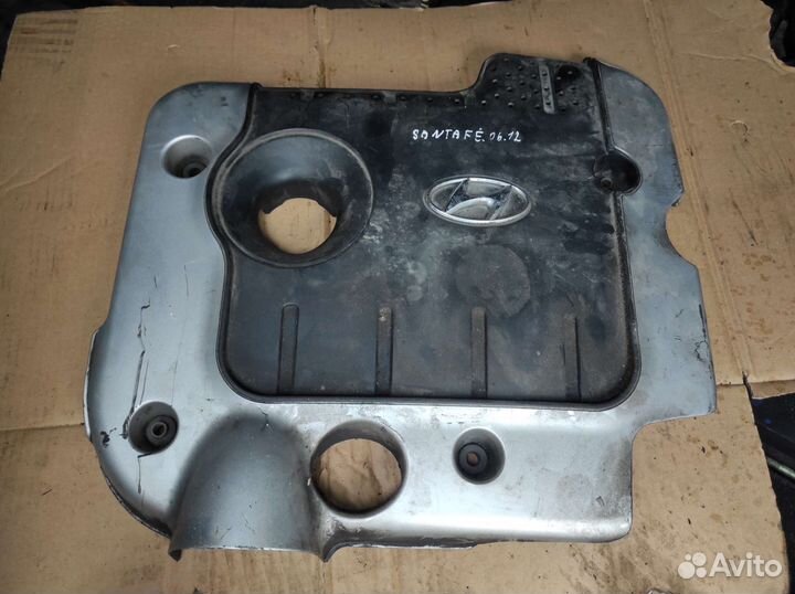 Декоративная крышка на двигателя hyundai santa fe