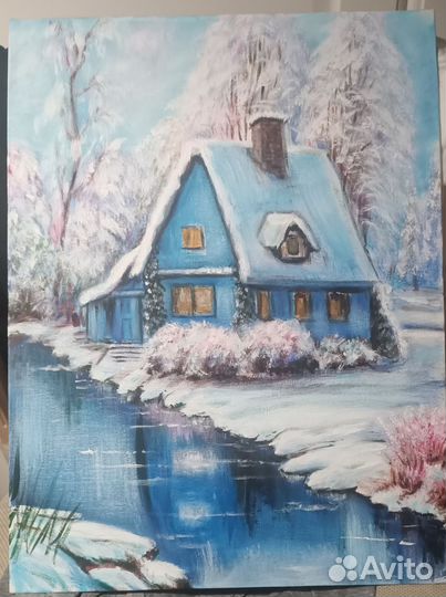 Картина маслом на холсте пейзаж