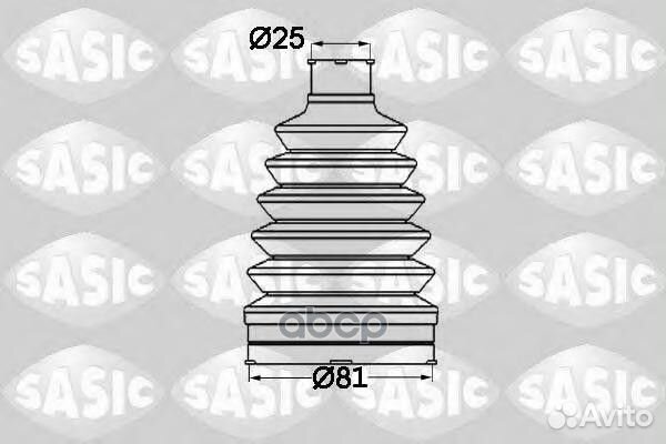Пыльник ШРУС, комплект 1904012 Sasic