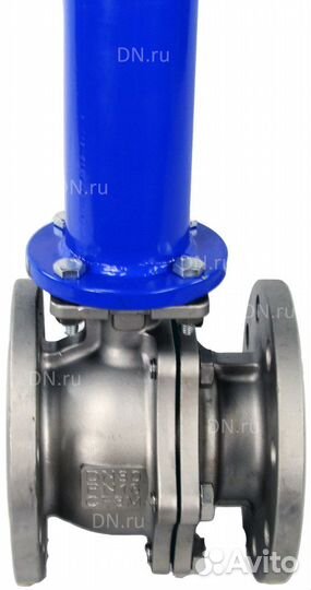 Кран шаровой DN.ru BV3232P(2pc) -FP-F-ISO-H Ду150 Ру16 нержавеющий полнопроходной фланцевый, уплотне
