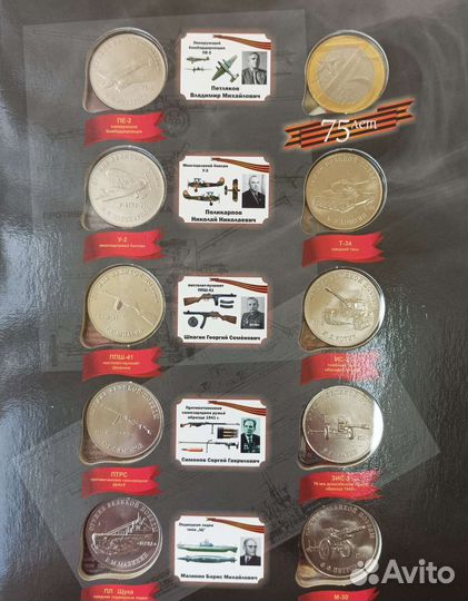 Все Юбилейные Монеты 25 рублей