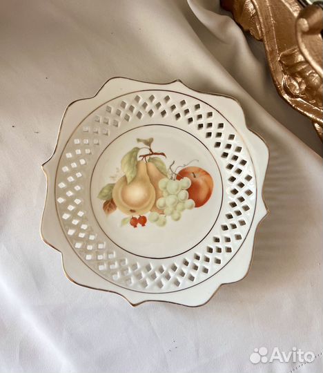 Фруктовница из фарфора винтаж Furnishing Porcelain