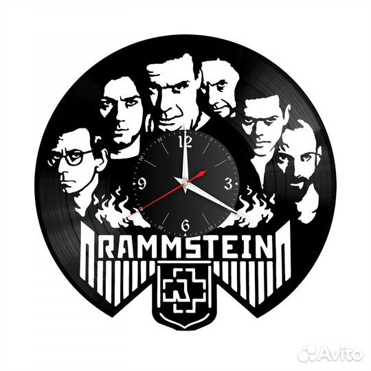 Группа Rammstein №5 часы из винила