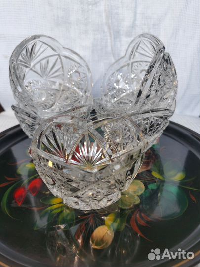 Салатник хрустальный СССР