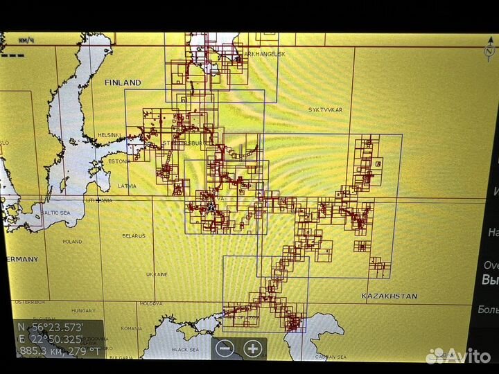 Карта глубин Navionics eu652l