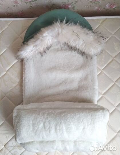 Детский зимний конверт на овчине