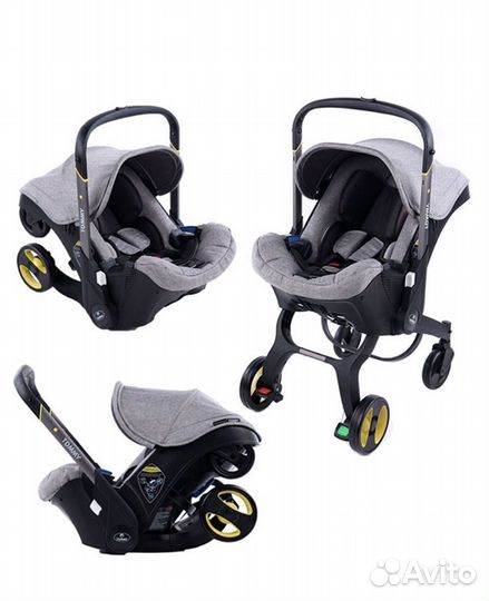 Автокресло на колесах автолюлька. Коляска 2 в 1