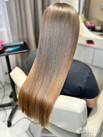 Кератиновое выпрямление, ботокс волос