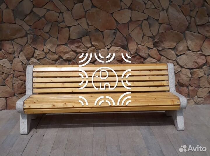 Лавочки из бетона классик у производства