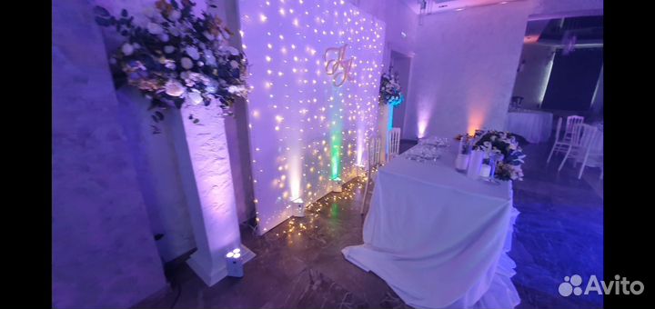 Профессиональная светомузыка, тяжелый дым, диджей