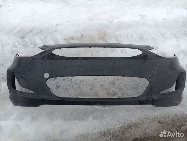 Передний бампер Hyundai Solaris