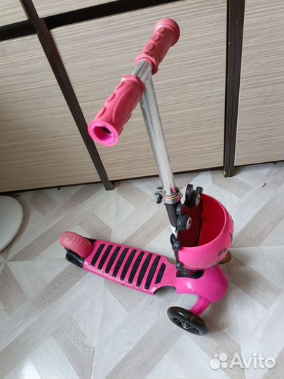 Детский 3х колёсный самокат