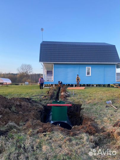 Септик для эксплуатации с ванной