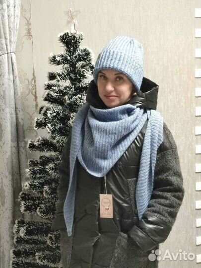 Шапка и шарф бактус