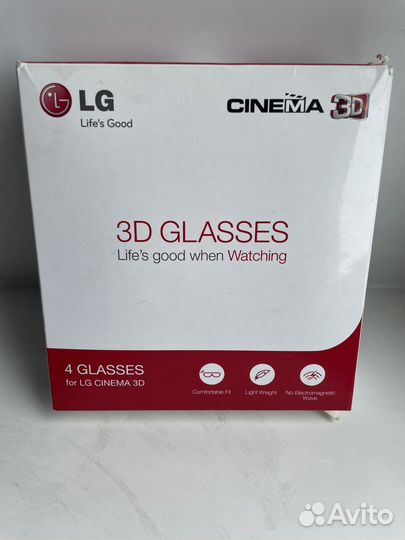 3d очки LG комплект из 3-х пар