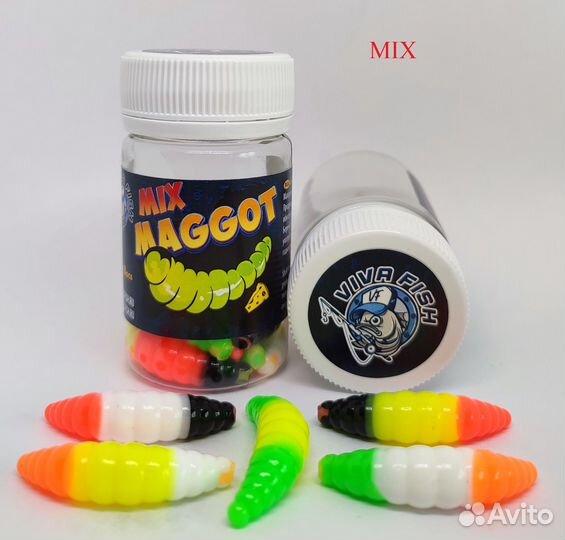 Маггот (maggot) силиконовая приманка от Viva Fish