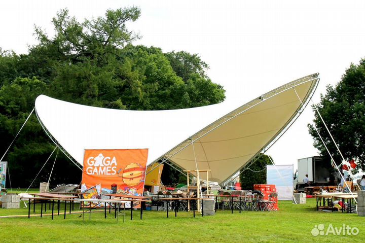 Теневой парус из пвх