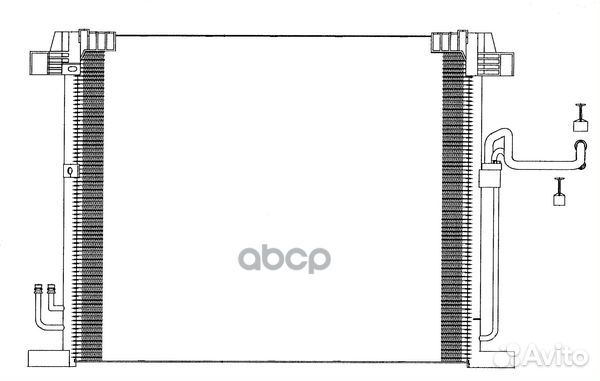 Радиатор кондиционера infiniti fxii 37/50 2008